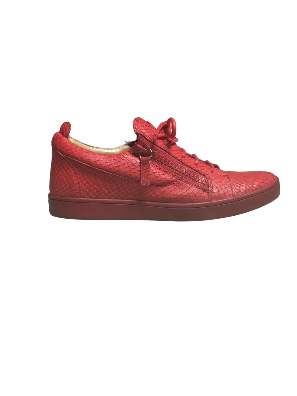 MASSIVE PRICE GOUGE ‼️ Giuseppe Zanotti Frankie snakeskin-effect sneakers